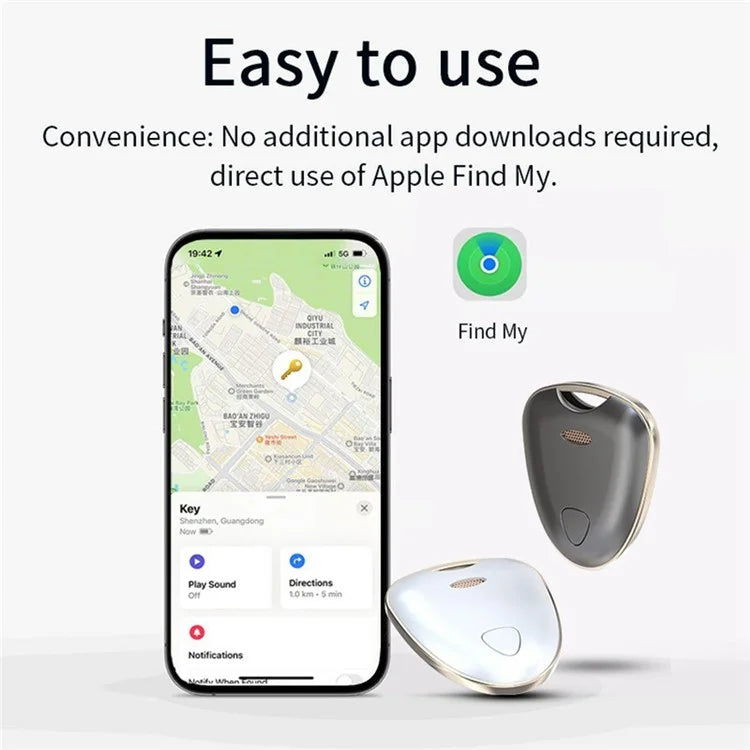 F4 Find My Wireless Smart Tag Waterproof Bluetooth Luggage Tracker Wallet Key Locator