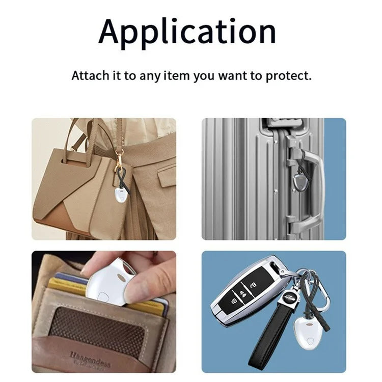 F4 Find My Wireless Smart Tag Waterproof Bluetooth Luggage Tracker Wallet Key Locator