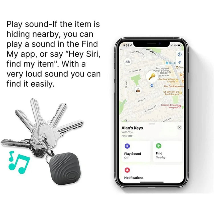 Nutale Air Find My Luggage Tracker Wireless Smart Tag Bluetooth Wallet Key Locator