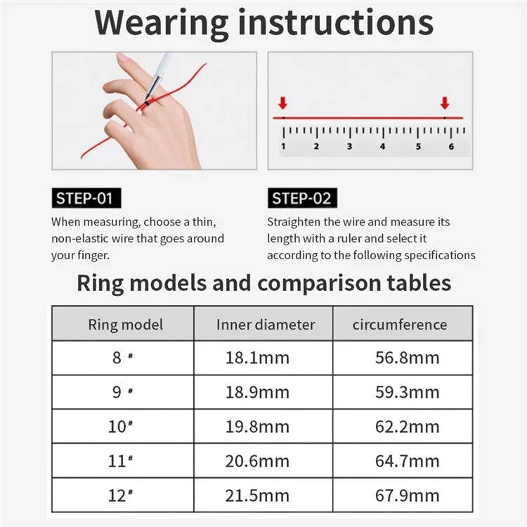 Vring-3 Frosted Bluetooth Sleep Health Monitoring Smart Ring Stainless Steel Finger Ring, Magnetic Charging Cable