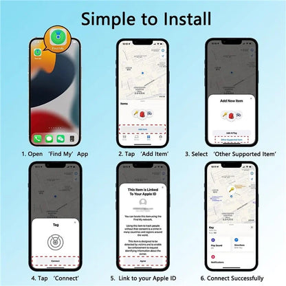 Sualio Tag Find My Wireless Smart Tag Bluetooth Tracker Luggage Wallet Key Locator