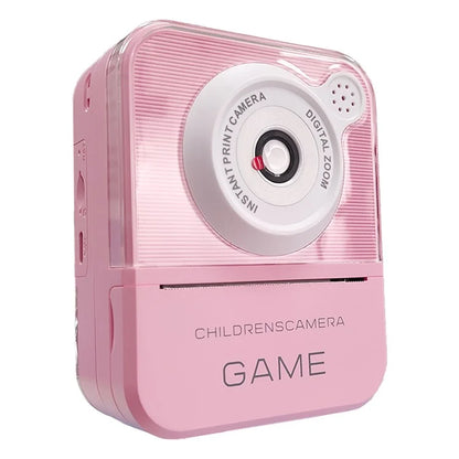 P7 2.4 Inch High Definition Kids Instant Print Camera with Hanging Rope 2 Rolls Of  Printing Paper for Boys Girls