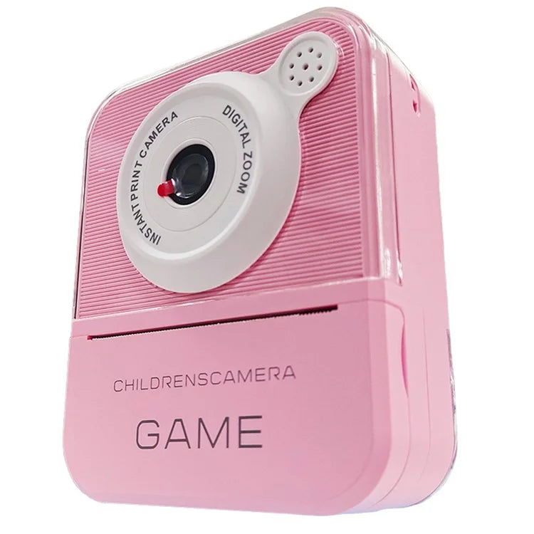 P7 2.4 Inch High Definition Kids Instant Print Camera with Hanging Rope 2 Rolls Of  Printing Paper for Boys Girls