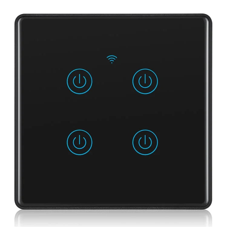 DS-101JL-4 4 Gang WiFi + Bluetooth Dual Mode APP Voice Control Smart Touch Wall Switch