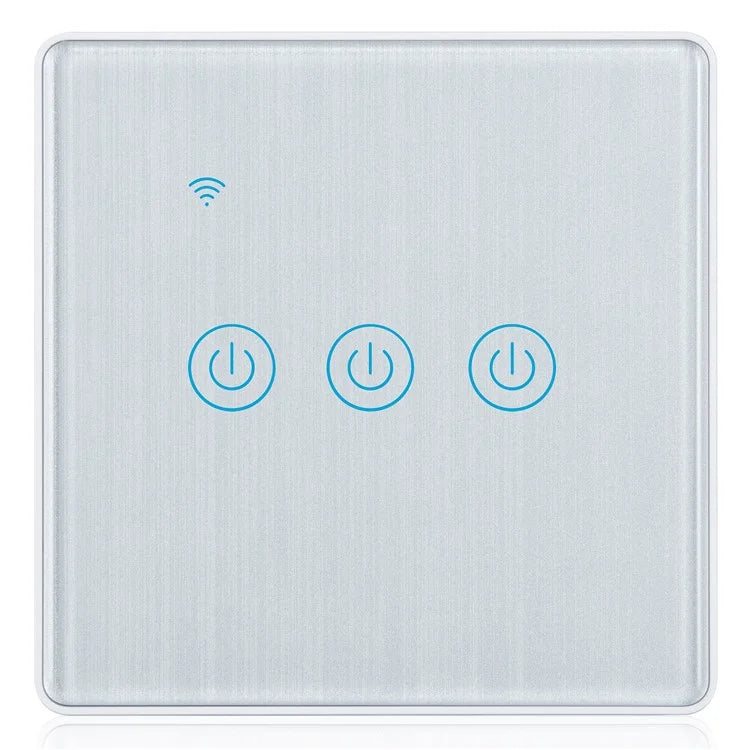 DS-101JL-3 3 Gang WiFi + Bluetooth Dual Mode APP Voice Control Smart Touch Wall Switch