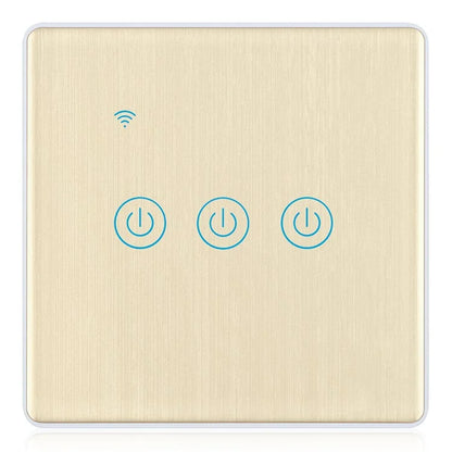 DS-101JL-3 3 Gang WiFi + Bluetooth Dual Mode APP Voice Control Smart Touch Wall Switch
