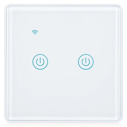 DS-101JL-2 2 Gang WiFi + Bluetooth Dual Mode APP Voice Control Smart Touch Wall Switch