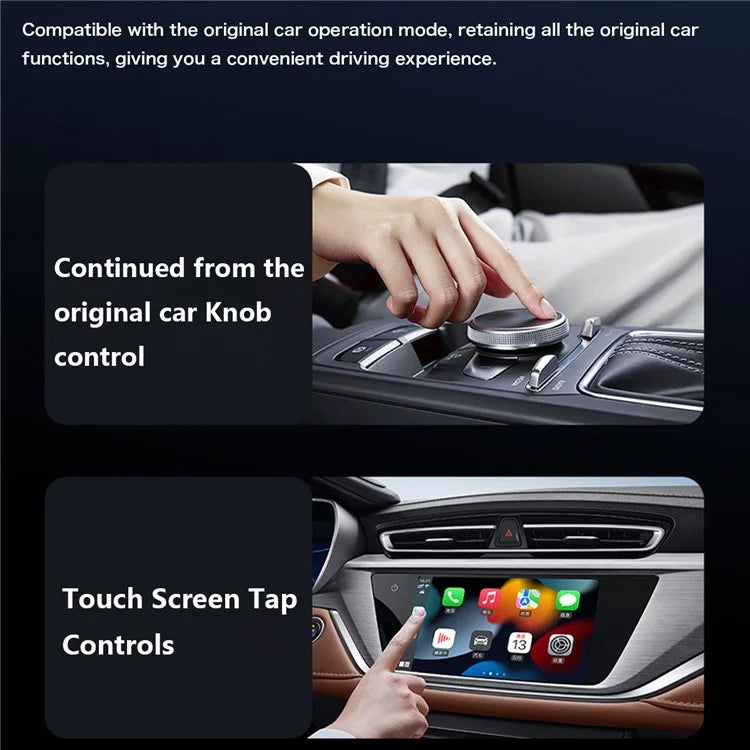 Y1 Wired to Wireless Carplay / Android Auto Video Box Vehicle Carplay Adapter