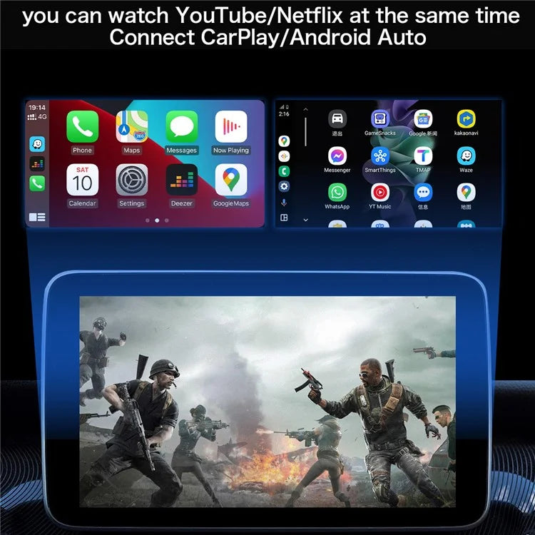 Y1 Wired to Wireless Carplay / Android Auto Video Box Vehicle Carplay Adapter