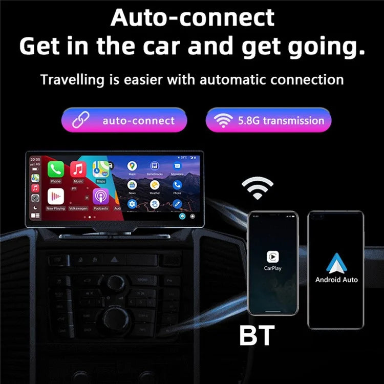 Z1 Crystal Wired to Wireless Carplay+Android Auto Dongle Vehicle Carplay Adapter