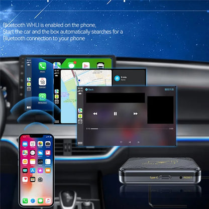 Q1 Carplay Android Auto 2-in-1 AI Box Bluetooth 5.0 Wired to Wireless Adapter