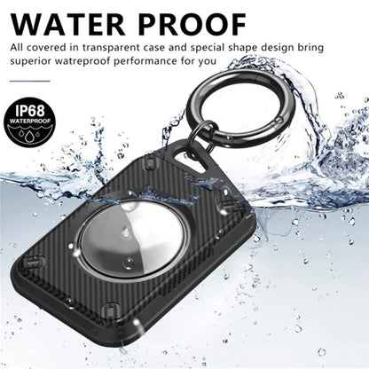 For Apple AirTag Case Locator Tracker IP68 Waterproof TPU+PC Cover Keyring Holder