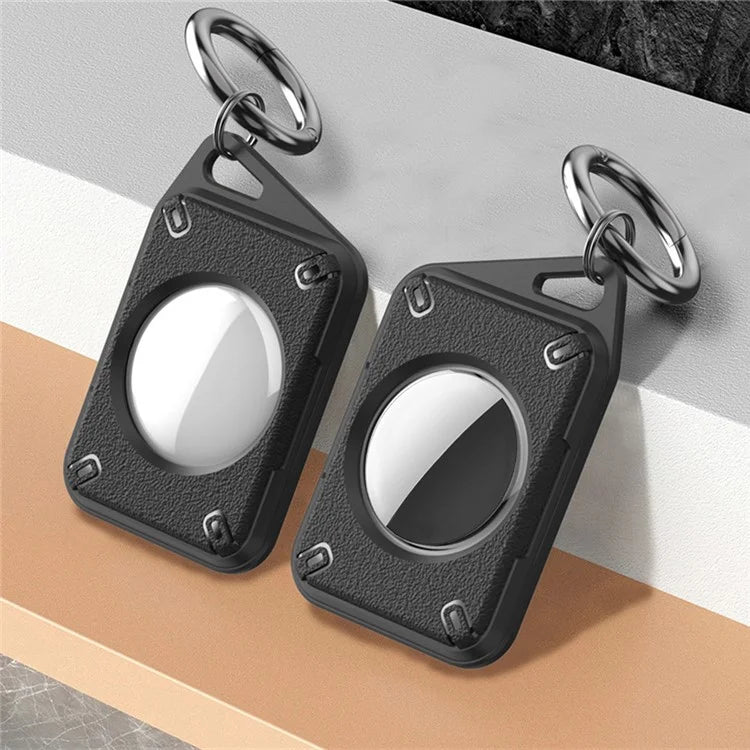 For Apple AirTag Case Locator Tracker IP68 Waterproof TPU+PC Cover Keyring Holder