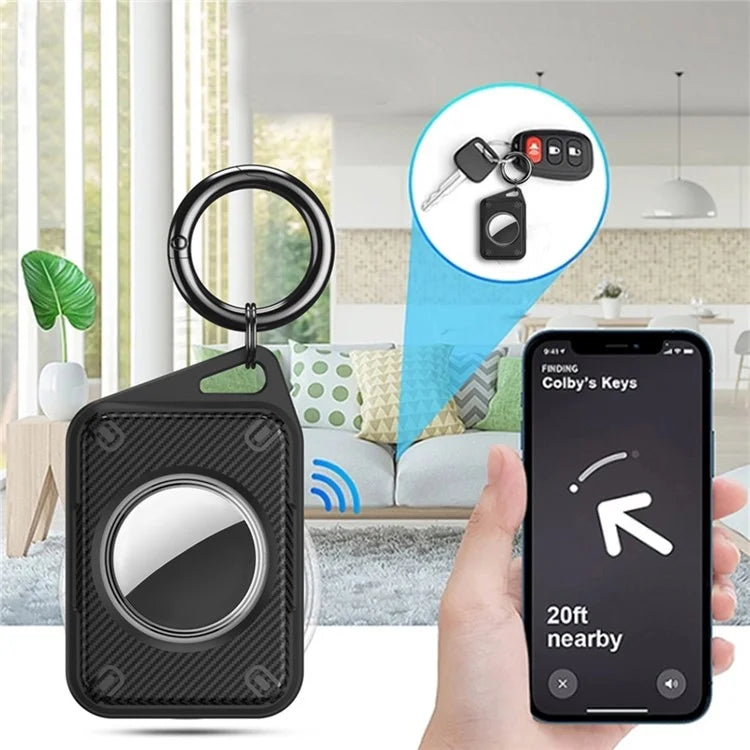 For Apple AirTag Case Locator Tracker IP68 Waterproof TPU+PC Cover Keyring Holder