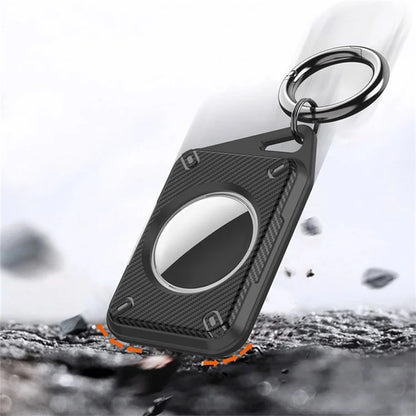 For Apple AirTag Case Locator Tracker IP68 Waterproof TPU+PC Cover Keyring Holder