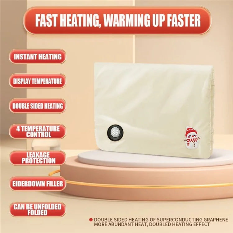 Graphene Heated Hand Warmer with Smart Temperature Control, 4 Adjustable Levels (CE Certified)