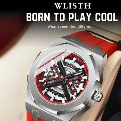 WLISTH 6148 Men Calendar Quartz Watch Fashion Sport Luminous Wrist Watch