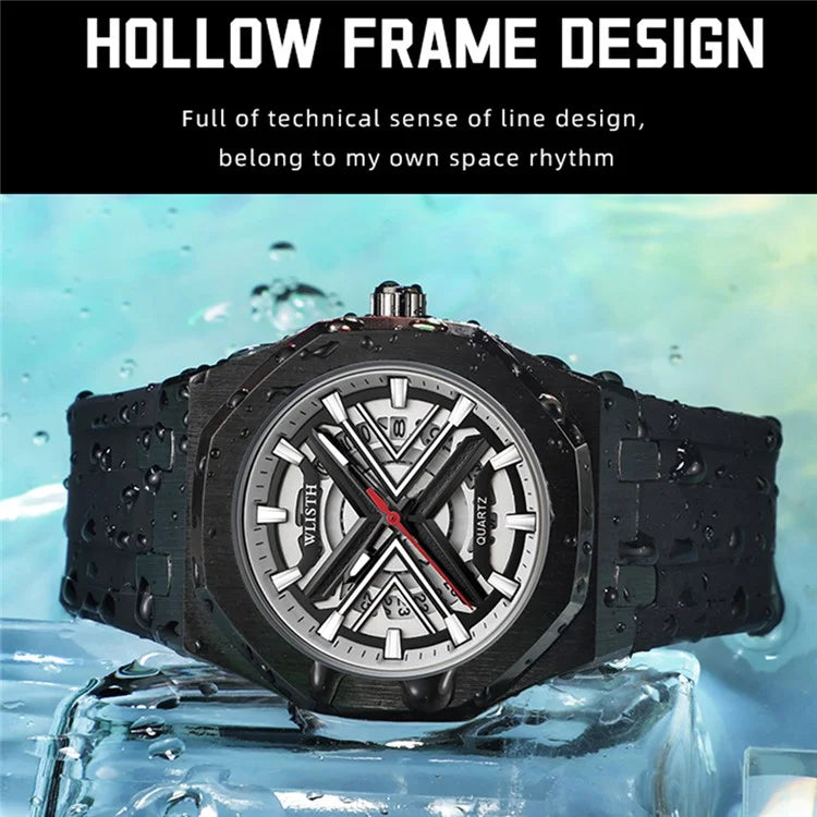 WLISTH 6148 Men Calendar Quartz Watch Fashion Sport Luminous Wrist Watch