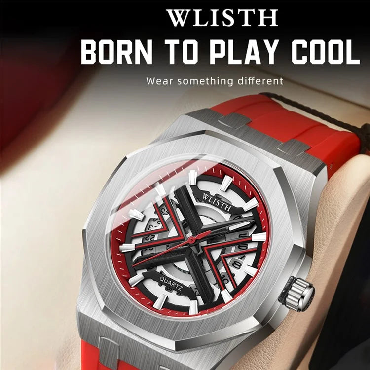 WLISTH 6148 Men Calendar Quartz Watch Fashion Sport Luminous Wrist Watch