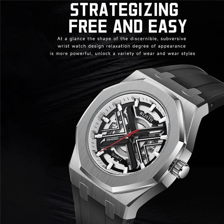 WLISTH 6148 Men Calendar Quartz Watch Fashion Sport Luminous Wrist Watch