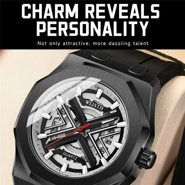 WLISTH 6148 Men Calendar Quartz Watch Fashion Sport Luminous Wrist Watch