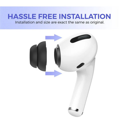 AhaStyle PT99-2 For Apple AirPods Pro 3 Pairs Earphone Cap Silicone Soft Ear Tips Replacement, Size: S+M+L