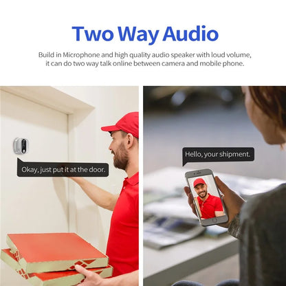 C85 Doorbell Camera 1080P PIR Motion Detection Digital Peephole Door Viewer Two-Way Call