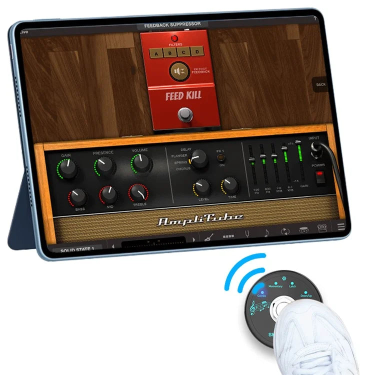 SM-1 MIDI Foot Controller USB Musical Software Multi-Effects Synthesizer Mini Wireless Transmission System