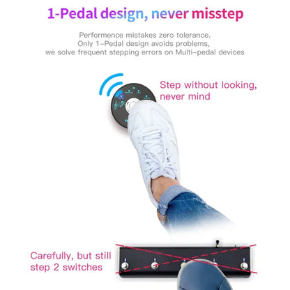 SM-1 MIDI Foot Controller USB Musical Software Multi-Effects Synthesizer Mini Wireless Transmission System
