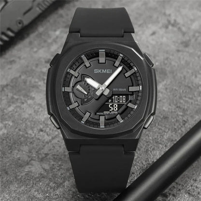 SKMEI 2091 Dual Display Electronic Watch 12 / 24H Multifunction Watch with 5 Alarm Clock