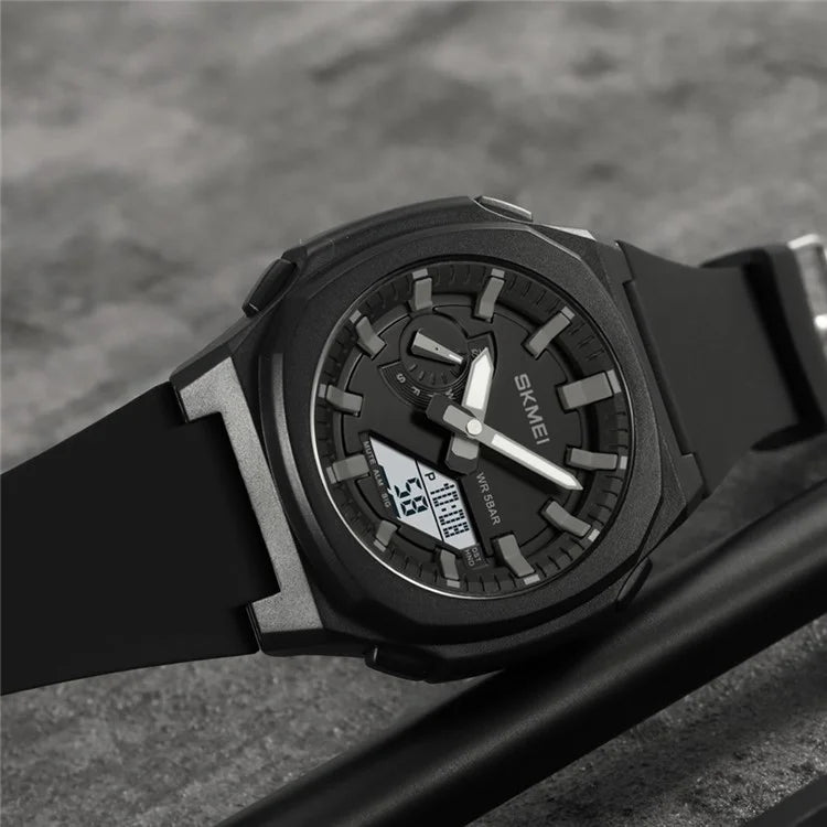 SKMEI 2091 Dual Display Electronic Watch 12 / 24H Multifunction Watch with 5 Alarm Clock