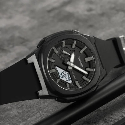 SKMEI 2091 Dual Display Electronic Watch 12 / 24H Multifunction Watch with 5 Alarm Clock