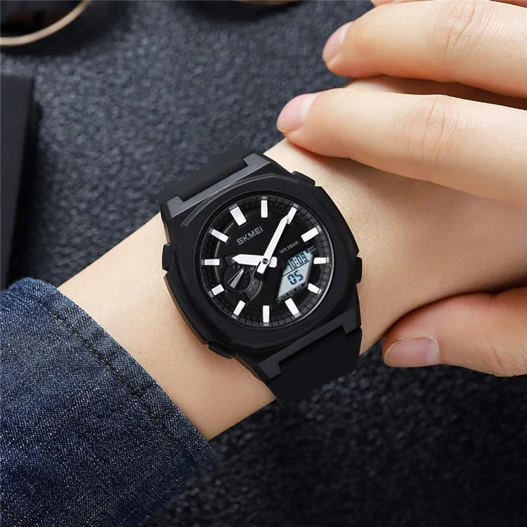 SKMEI 2091 Dual Display Electronic Watch 12 / 24H Multifunction Watch with 5 Alarm Clock