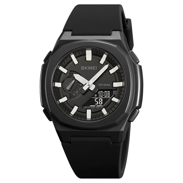 SKMEI 2091 Dual Display Electronic Watch 12 / 24H Multifunction Watch with 5 Alarm Clock