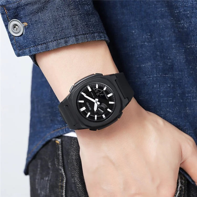 SKMEI 2091 Dual Display Electronic Watch 12 / 24H Multifunction Watch with 5 Alarm Clock