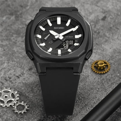 SKMEI 2091 Dual Display Electronic Watch 12 / 24H Multifunction Watch with 5 Alarm Clock