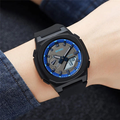 SKMEI 2091 Dual Display Electronic Watch 12 / 24H Multifunction Watch with 5 Alarm Clock