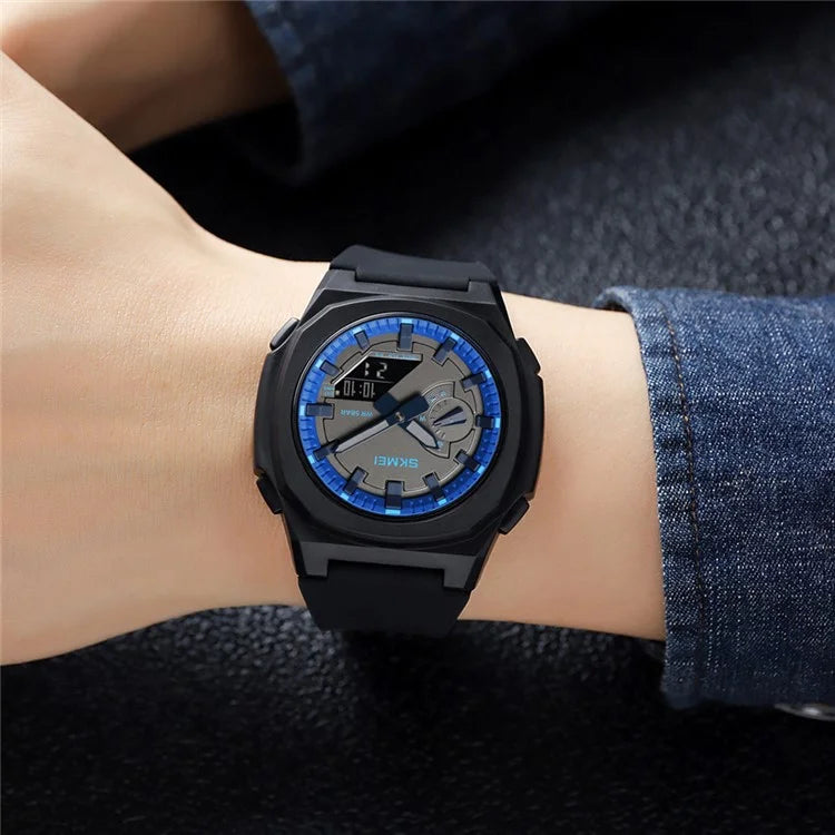 SKMEI 2091 Dual Display Electronic Watch 12 / 24H Multifunction Watch with 5 Alarm Clock
