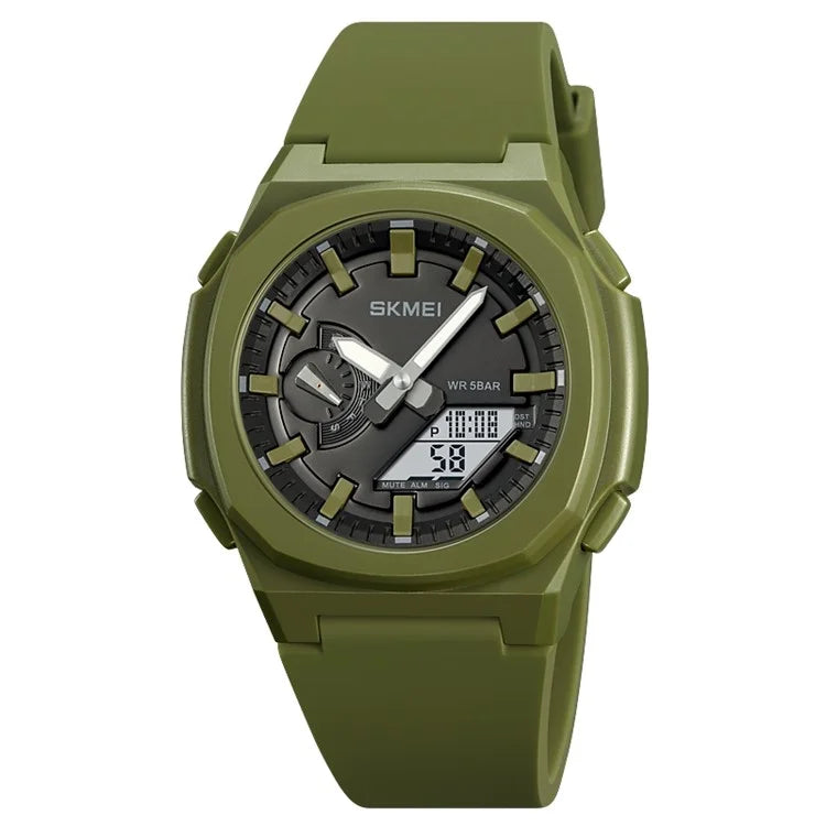 SKMEI 2091 Dual Display Electronic Watch 12 / 24H Multifunction Watch with 5 Alarm Clock