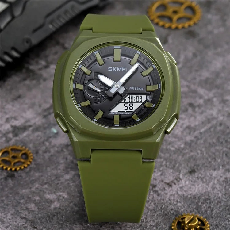 SKMEI 2091 Dual Display Electronic Watch 12 / 24H Multifunction Watch with 5 Alarm Clock