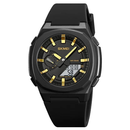 SKMEI 2091 Dual Display Electronic Watch 12 / 24H Multifunction Watch with 5 Alarm Clock