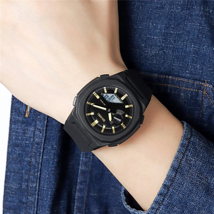 SKMEI 2091 Dual Display Electronic Watch 12 / 24H Multifunction Watch with 5 Alarm Clock
