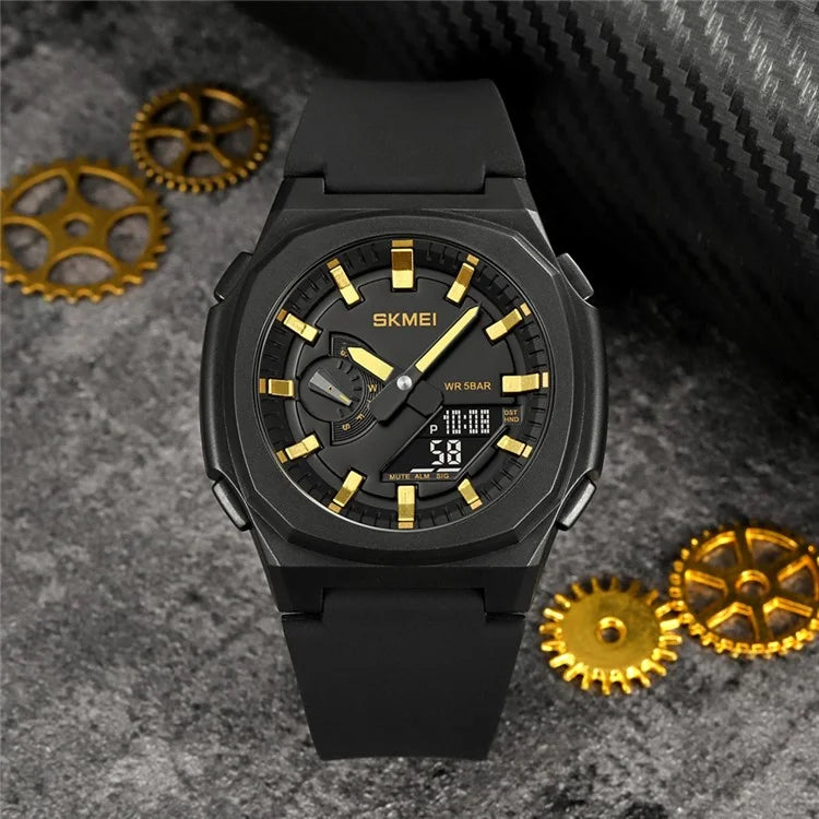 SKMEI 2091 Dual Display Electronic Watch 12 / 24H Multifunction Watch with 5 Alarm Clock