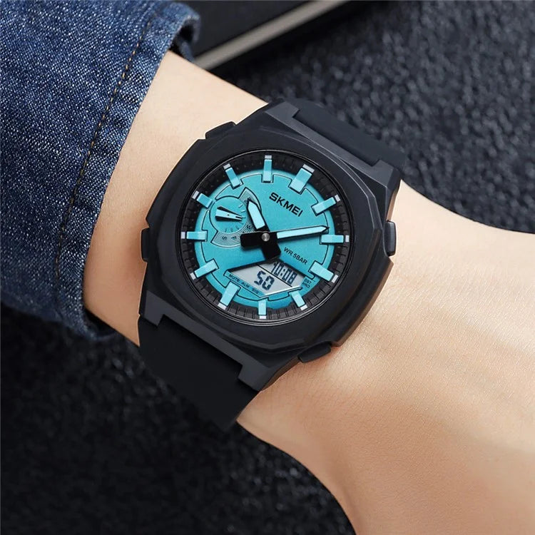SKMEI 2091 Dual Display Electronic Watch 12 / 24H Multifunction Watch with 5 Alarm Clock