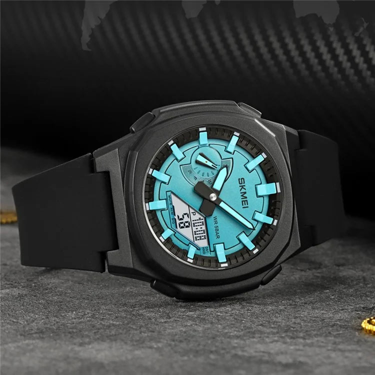 SKMEI 2091 Dual Display Electronic Watch 12 / 24H Multifunction Watch with 5 Alarm Clock