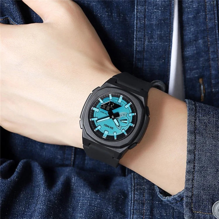 SKMEI 2091 Dual Display Electronic Watch 12 / 24H Multifunction Watch with 5 Alarm Clock