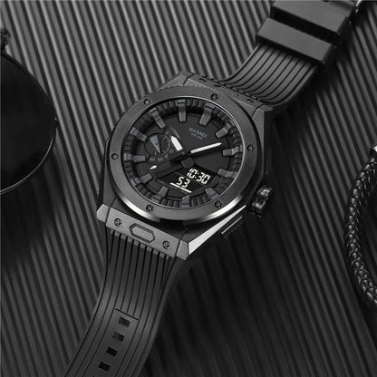 SKMEI 2103 Dual-Display Electronic Watch Outdoor Multi-Function Watch with PU Strap
