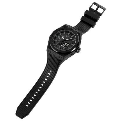 SKMEI 2103 Dual-Display Electronic Watch Outdoor Multi-Function Watch with PU Strap