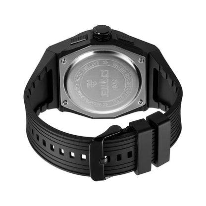 SKMEI 2103 Dual-Display Electronic Watch Outdoor Multi-Function Watch with PU Strap