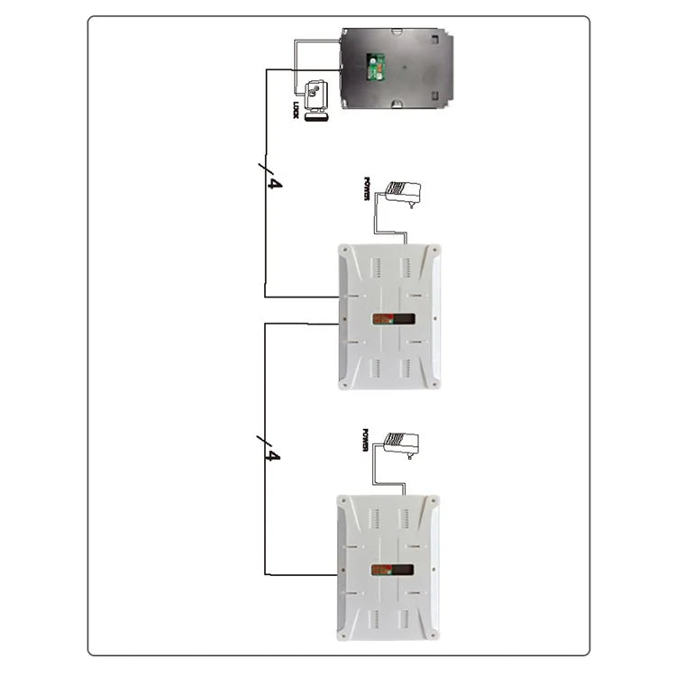 N1 7 Inches Doorbell Camera Video Intercom System for Villa Home Office Apartment